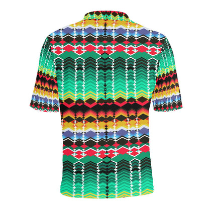Serape Print Design LKS307 Men Polo Shirt