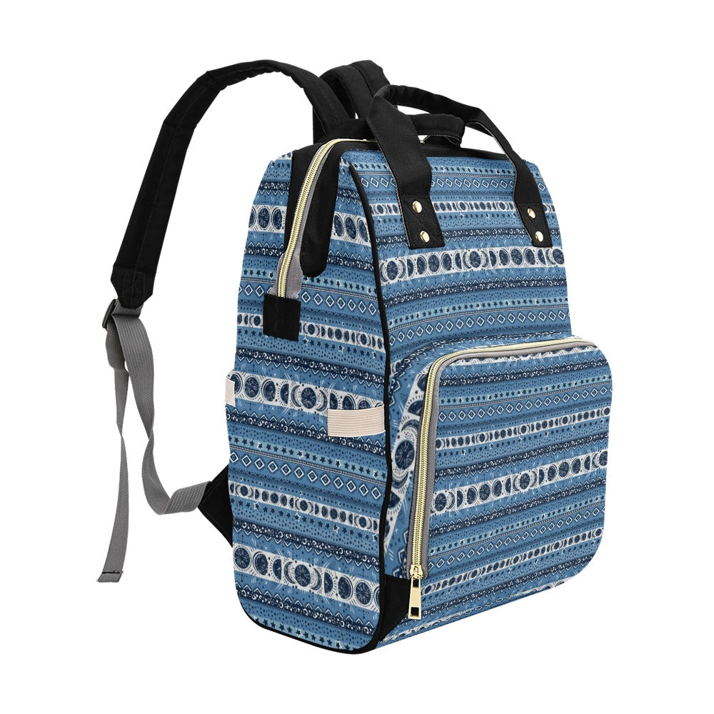 Sun Moon Pattern Print Design LKS306 Diaper Bag Backpack