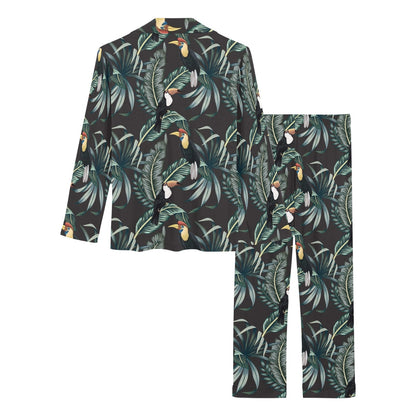 Rainforest Pattern Print Design RF06 Women's Long Pajama Set