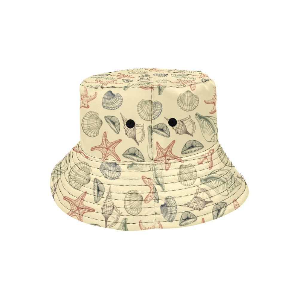 Seashell Print Design LKS305 Unisex Bucket Hat