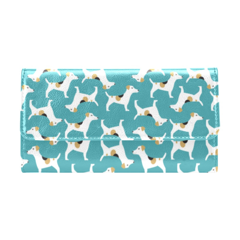Russell Terriers Print Design LKS301 Women's Trifold Wallet