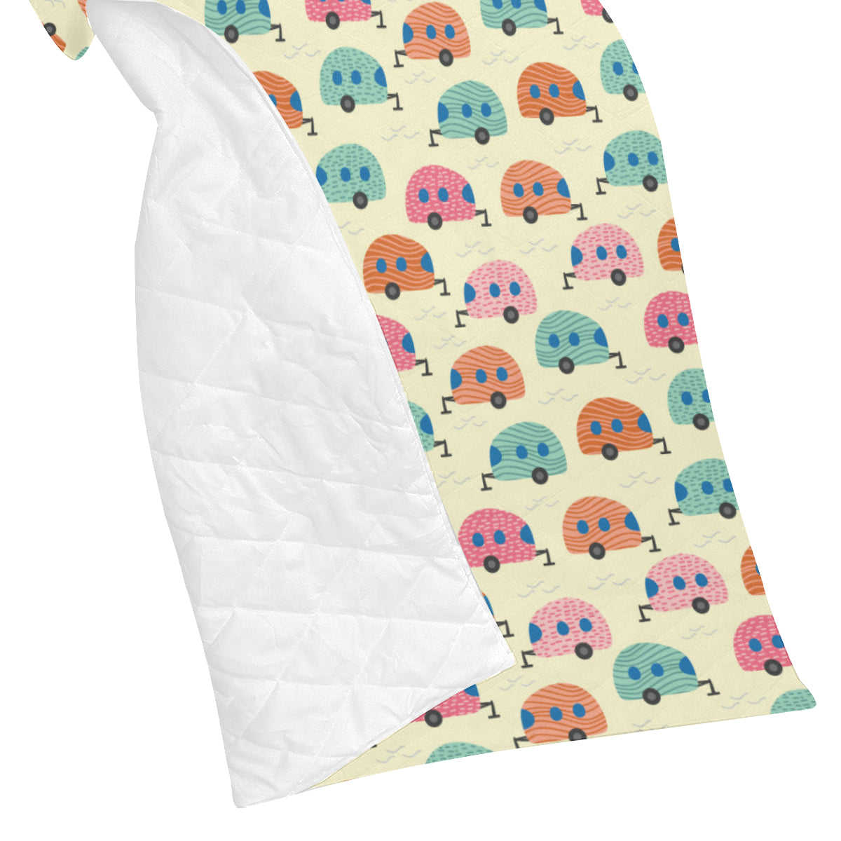 Camper Pattern Print Design 06 Premium Quilt