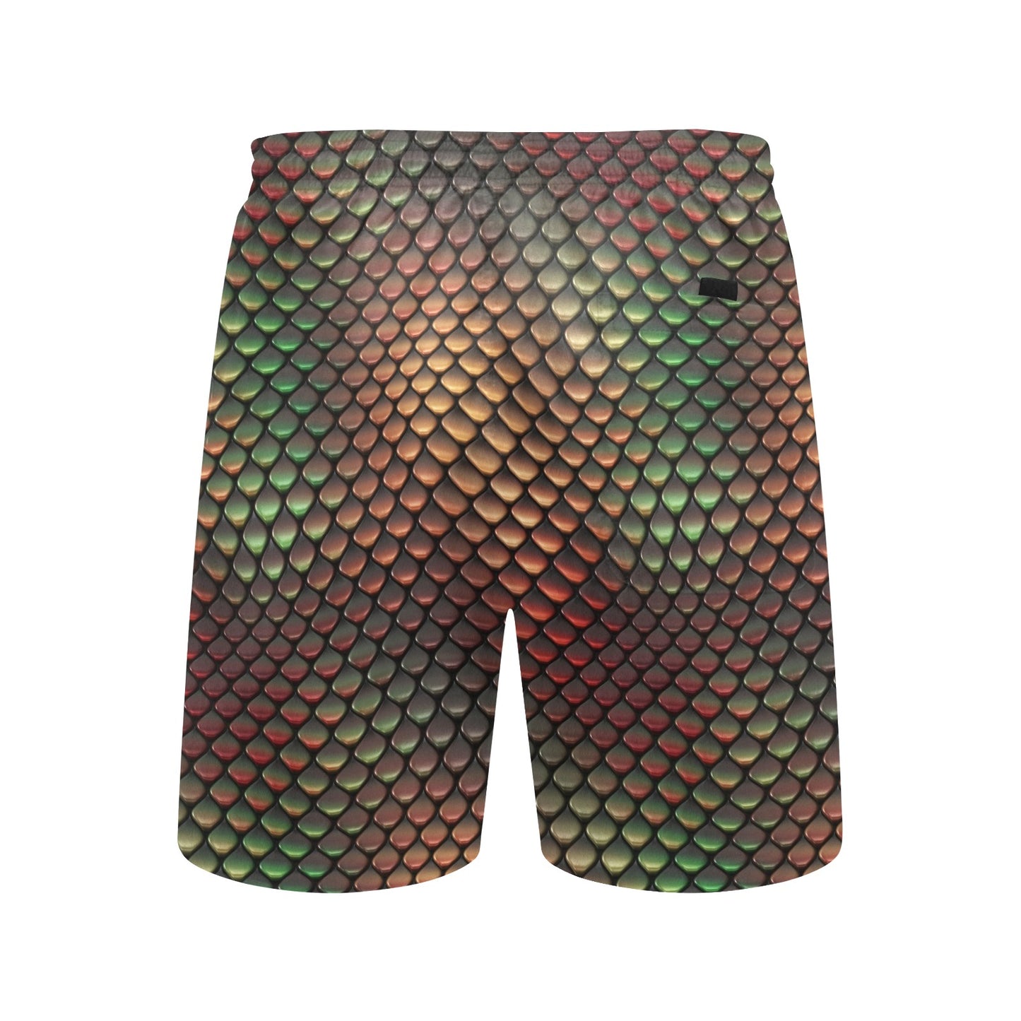 Snake Skin Colorful Print Men's Swim Trunks Beach Shorts