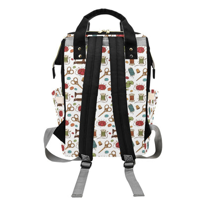 Sewing Equipment Print Design LKS304 Diaper Bag Backpack