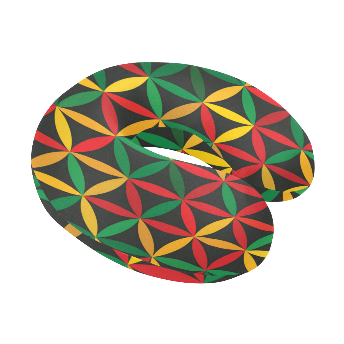 Rasta Pattern Print Design A04 U-Shaped Travel Neck Pillow