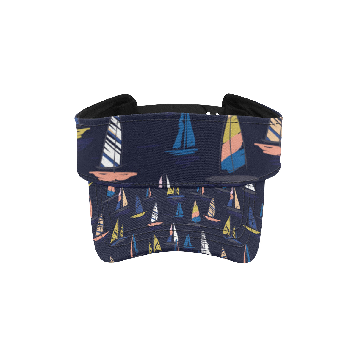 Sailing Ships Pattern Print Design A03 Unisex Sun Visor