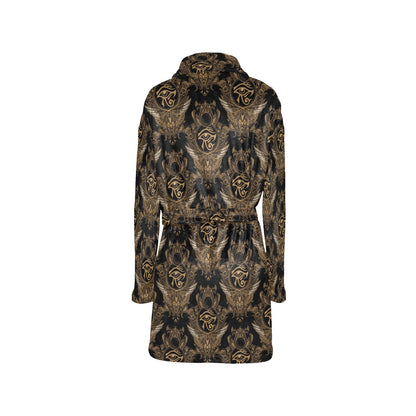 Eye of Horus Mandala Style Women's Fleece Robe