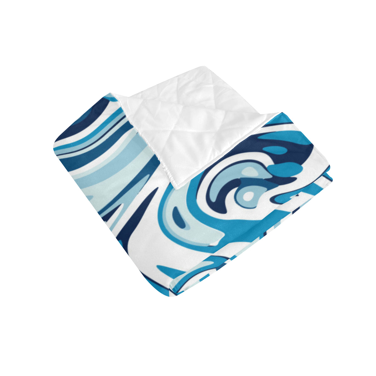 Liquid Pattern Print Design 05 Premium Quilt