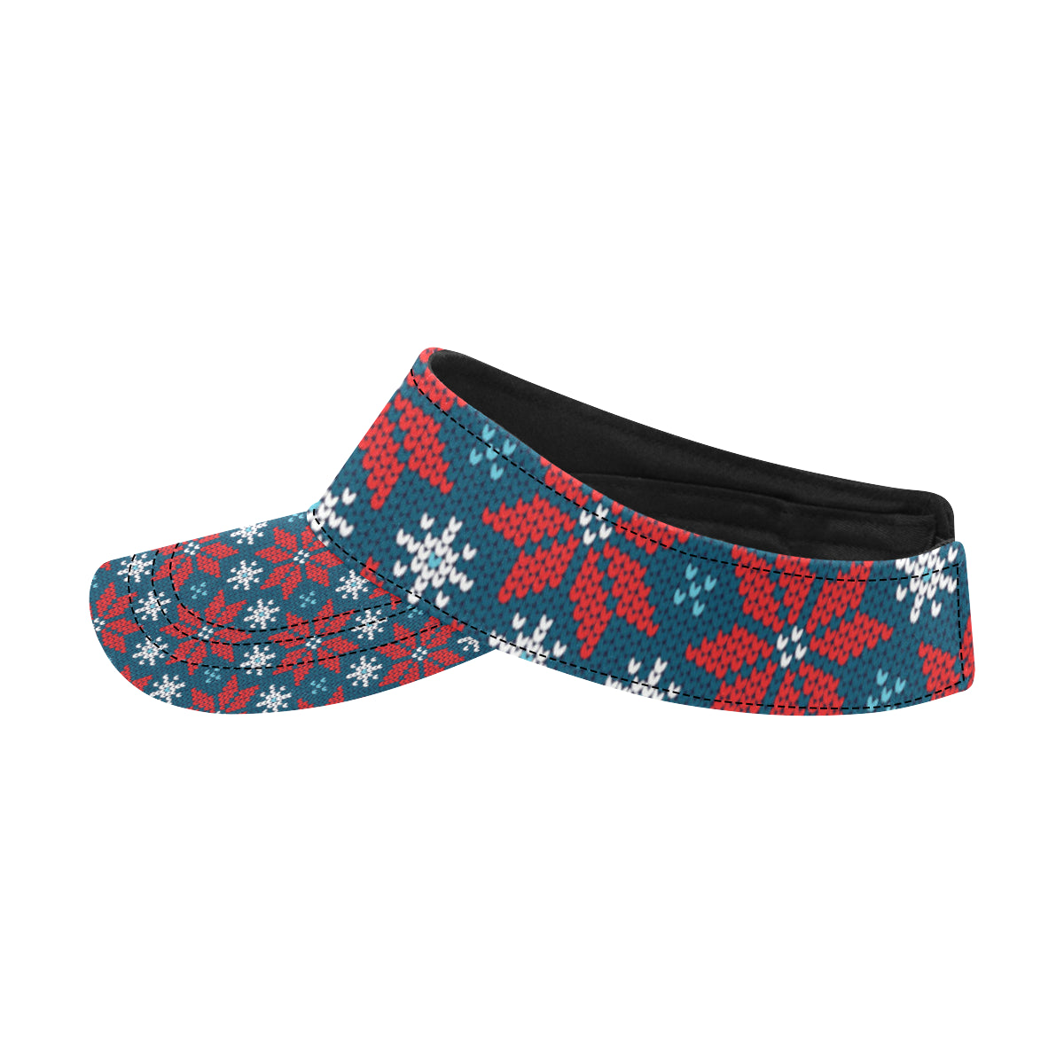 Poinsettia Pattern Print Design A02 Unisex Sun Visor