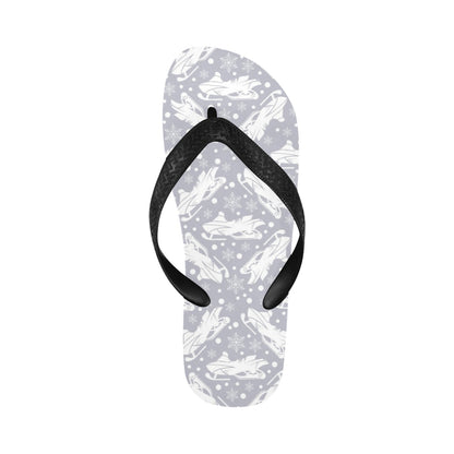 Snowmobile Print Design LKS302 Flip Flops