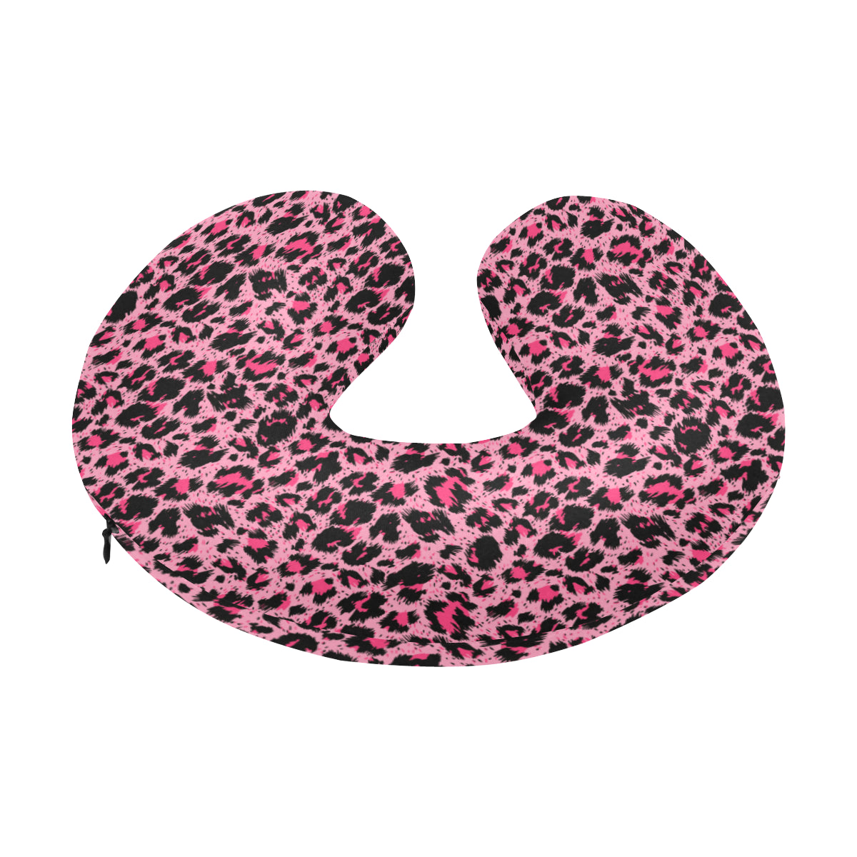 Cheetah Pink Pattern Print Design 01 U-Shaped Travel Neck Pillow