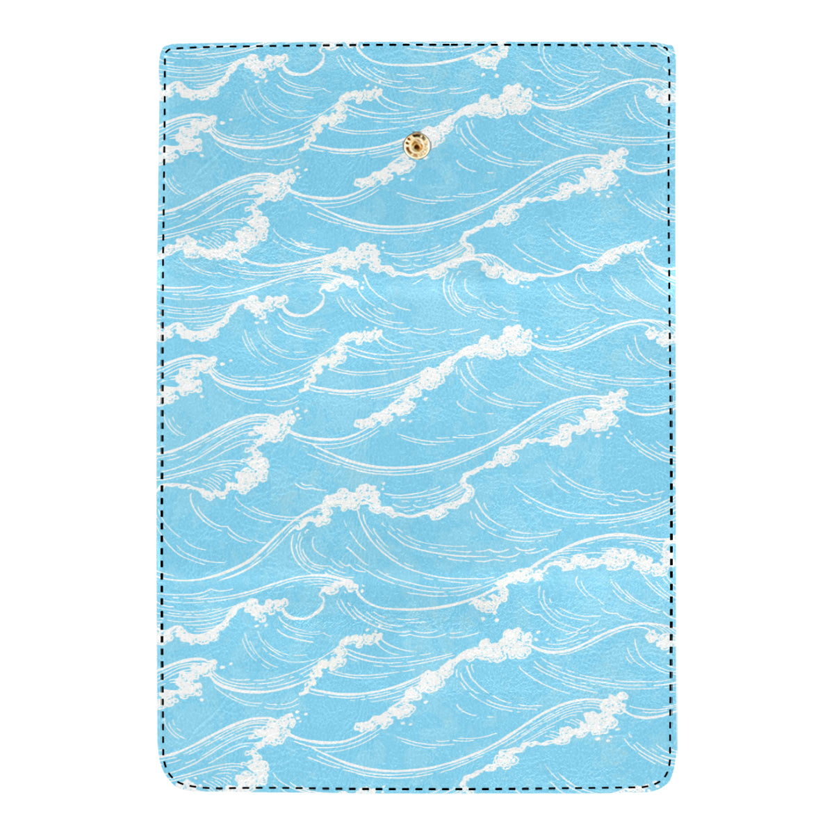 Ocean Wave Pattern Print Design A01 Women's Trifold Wallet