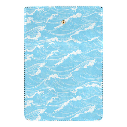 Ocean Wave Pattern Print Design A01 Women's Trifold Wallet