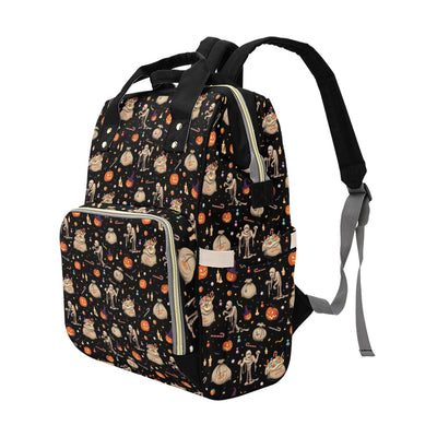 Mummy Halloween Print Design LKS303 Diaper Bag Backpack