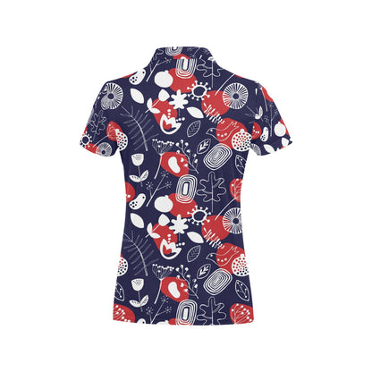 Nordic Pattern Print Design A02 Women's Polo Shirt