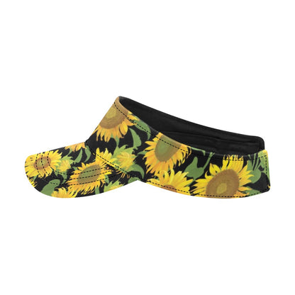 Sunflower Print Design LKS302 Unisex Sun Visor