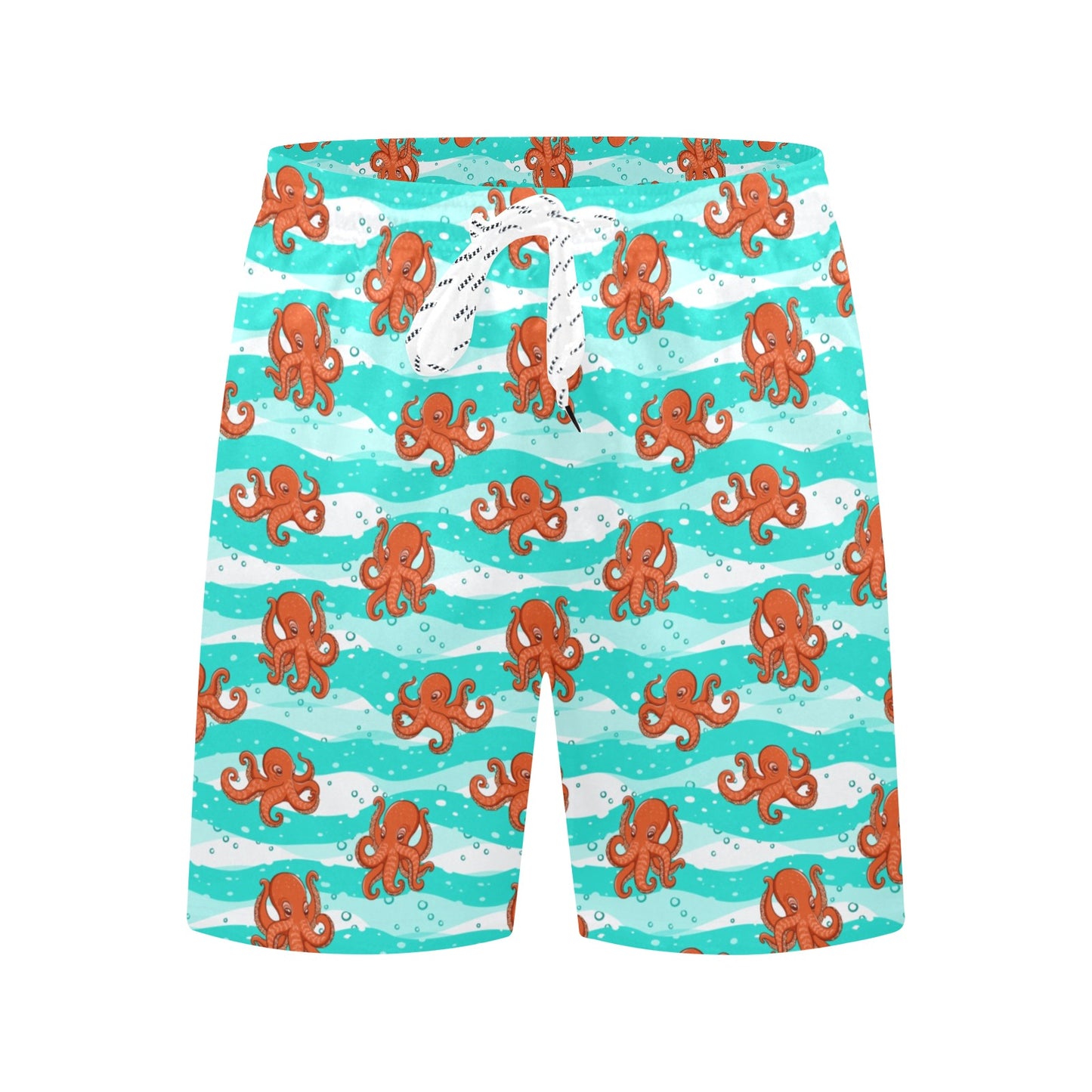 Octopus Cute Design Print Themed Men's Swim Trunks Beach Shorts