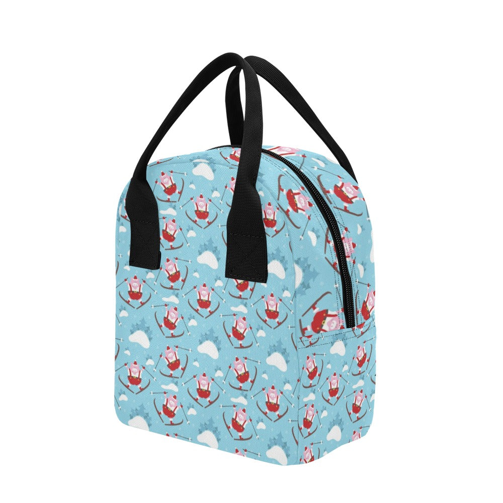 Ski Print Design LKS309 Insulated Lunch Bag