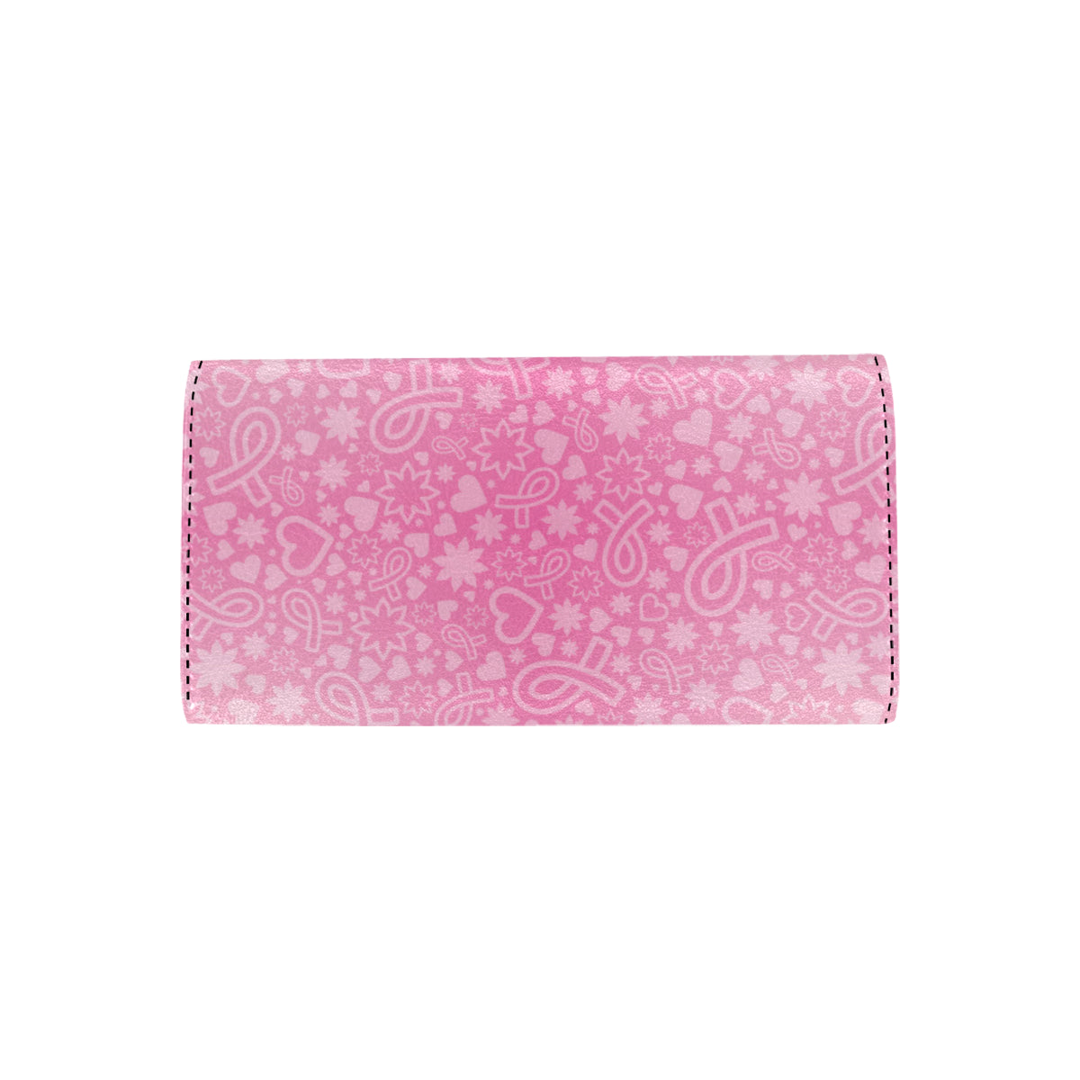 Breast cancer Pattern Print Design 02 Women's Trifold Wallet
