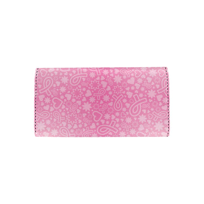 Breast cancer Pattern Print Design 02 Women's Trifold Wallet