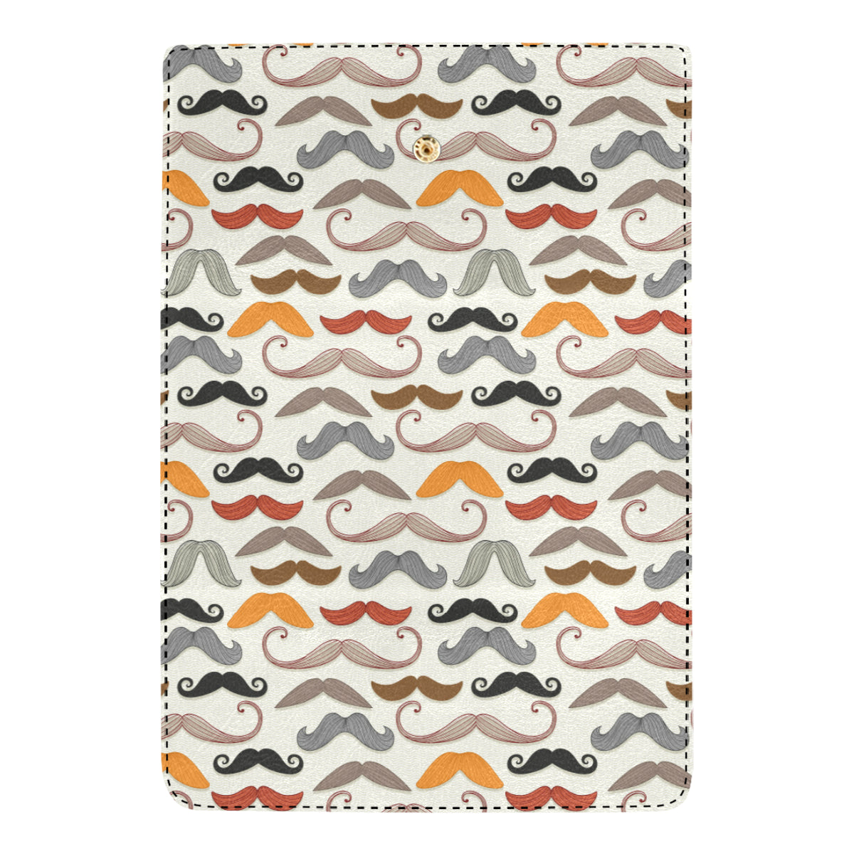 Mustache Pattern Print Design A02 Women's Trifold Wallet