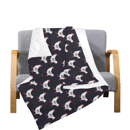Chicken Pattern Print Design 03 Premium Quilt