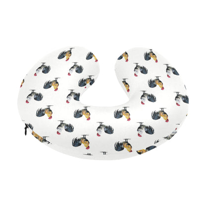 Chicken Pattern Print Design 02 U-Shaped Travel Neck Pillow