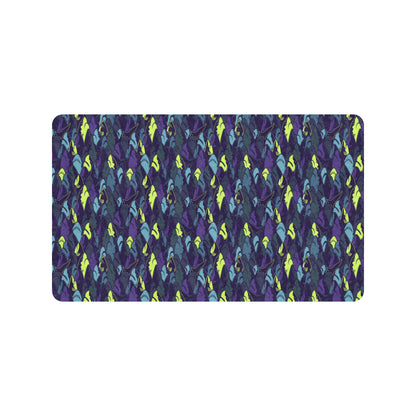 Shark Neon color Print Rubber Doormat