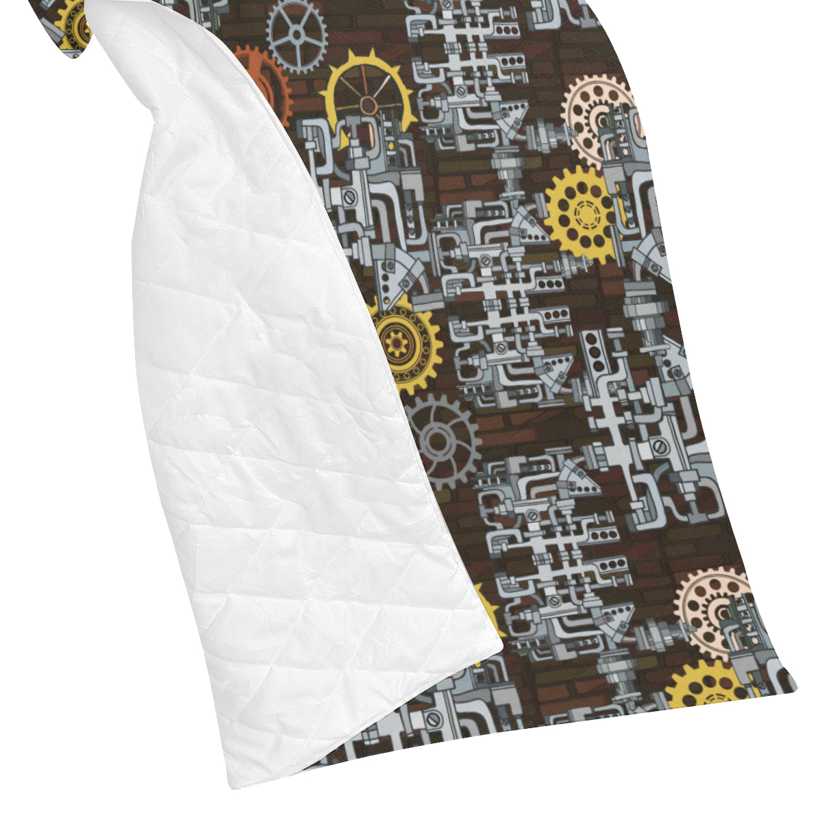 Mechanic Pattern Print Design 04 Premium Quilt