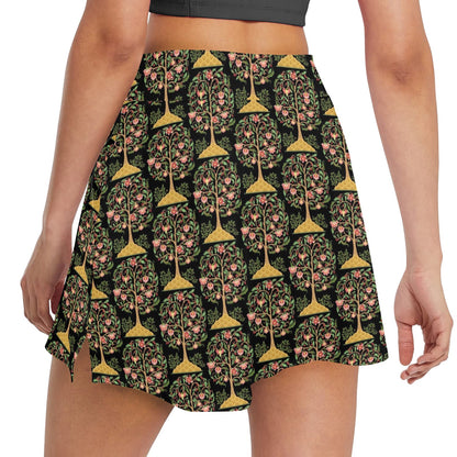 Tree Of Life Print Design LKS303 17" Golf & Pickleball Skort with Pockets