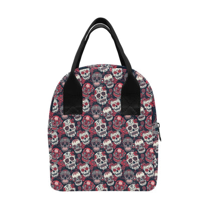 Sugar Skull Print Design LKS303 Insulated Lunch Bag