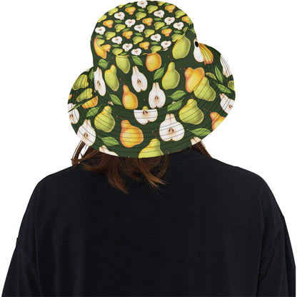 Pear Pattern Print Design PE06 Unisex Bucket Hat