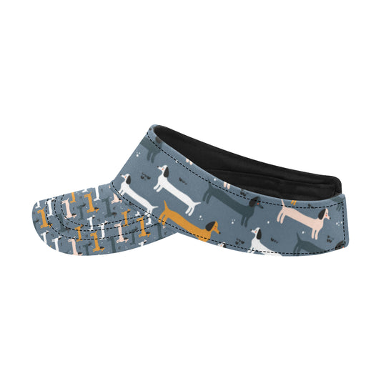 Dachshund Pattern Print Design 012 Unisex Sun Visor