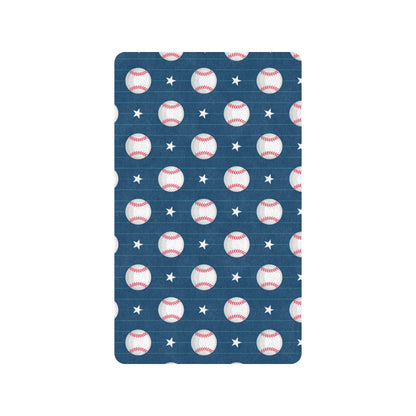 Baseball Star Print Pattern Rubber Doormat