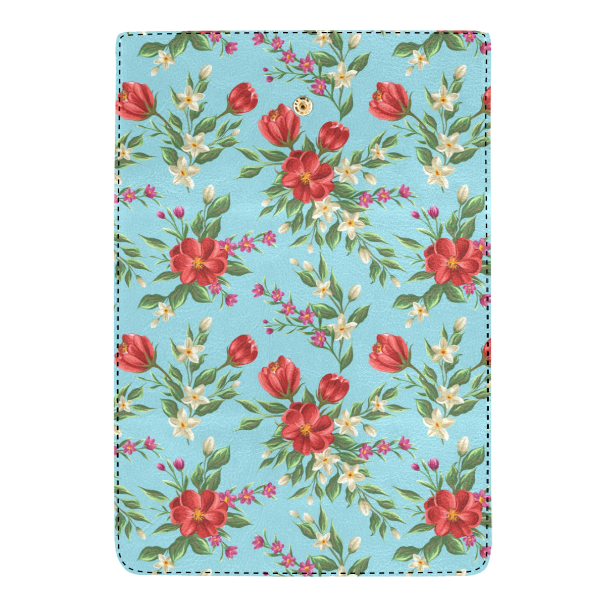 Summer Floral Pattern Print Design SF011 Women's Trifold Wallet