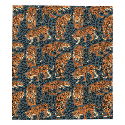 Jaguar Pattern Print Design 04 Premium Quilt