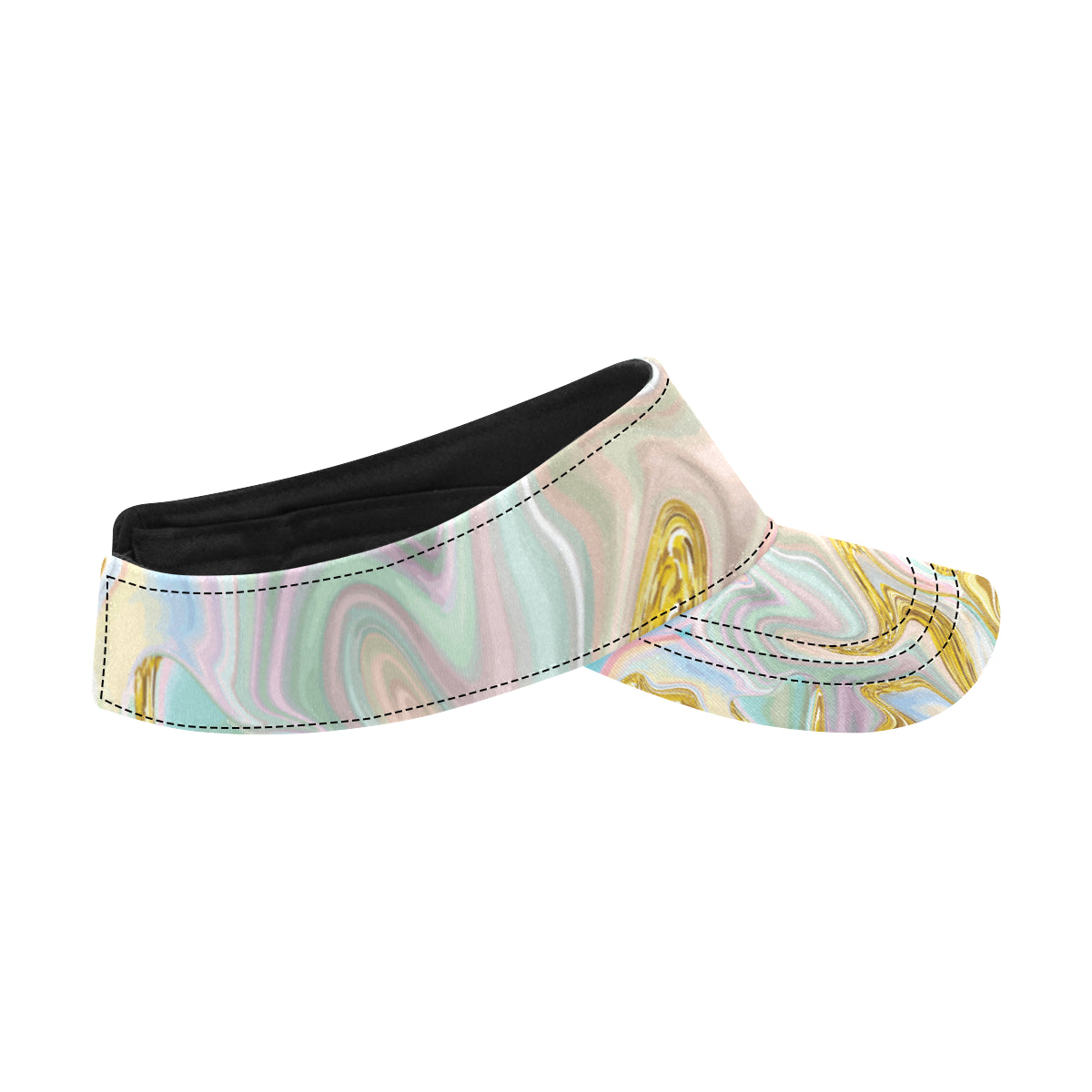 Gold Sweet Marble Unisex Sun Visor