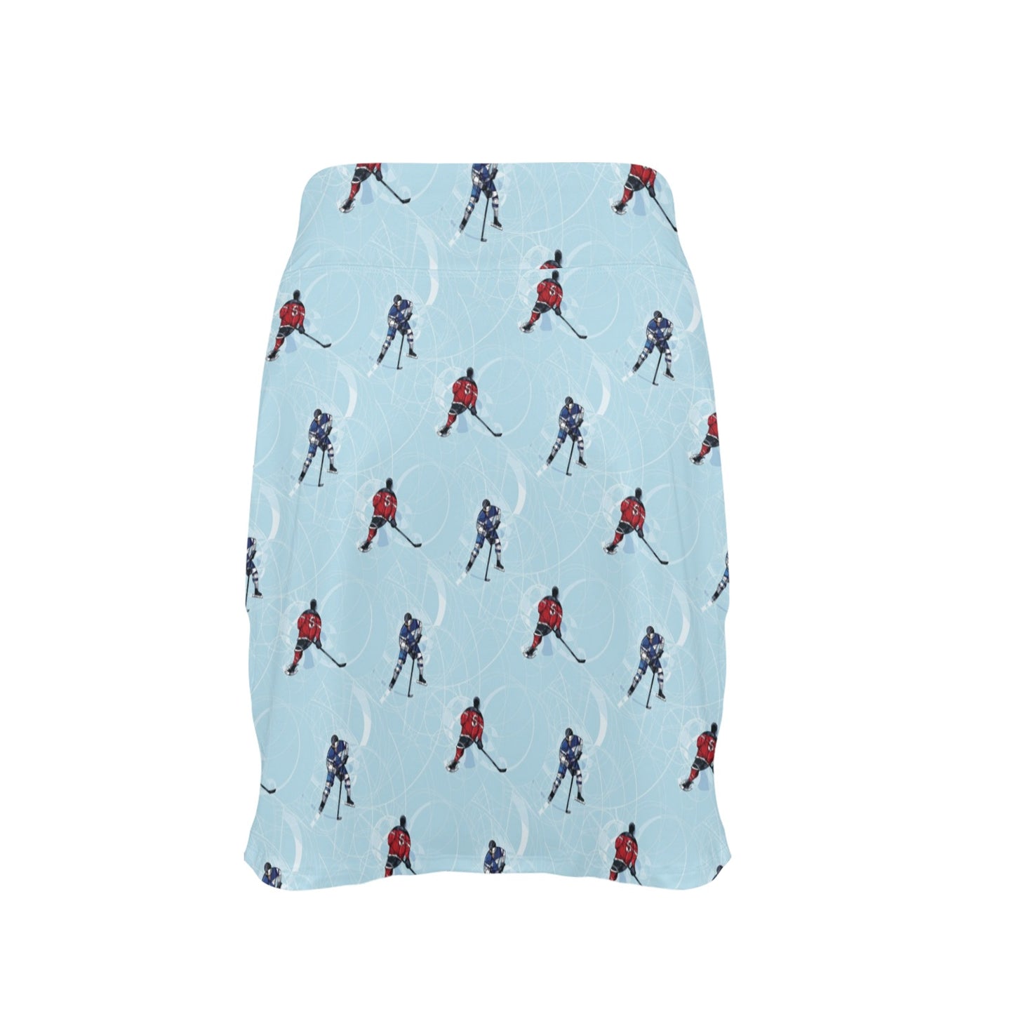 Hockey Player Print Design LKS302 17" Golf & Pickleball Skort with Pockets