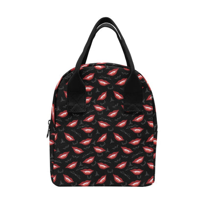 Vampire Lips Print Design LKS301 Insulated Lunch Bag