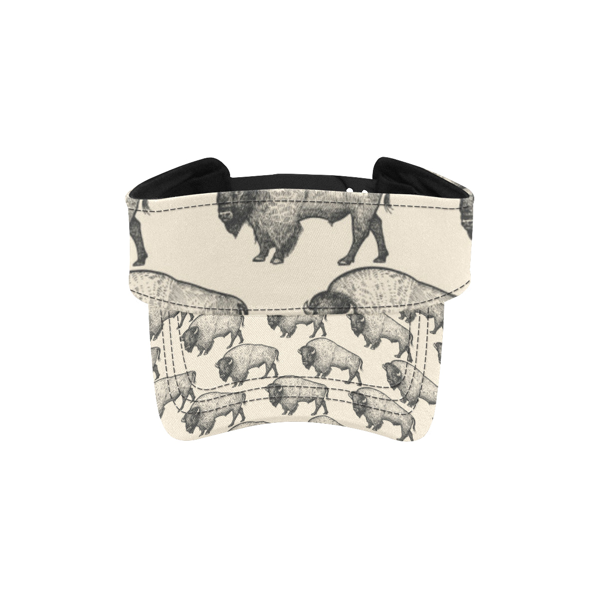 Bison Pattern Print Design 02 Unisex Sun Visor