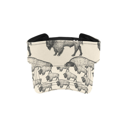 Bison Pattern Print Design 02 Unisex Sun Visor