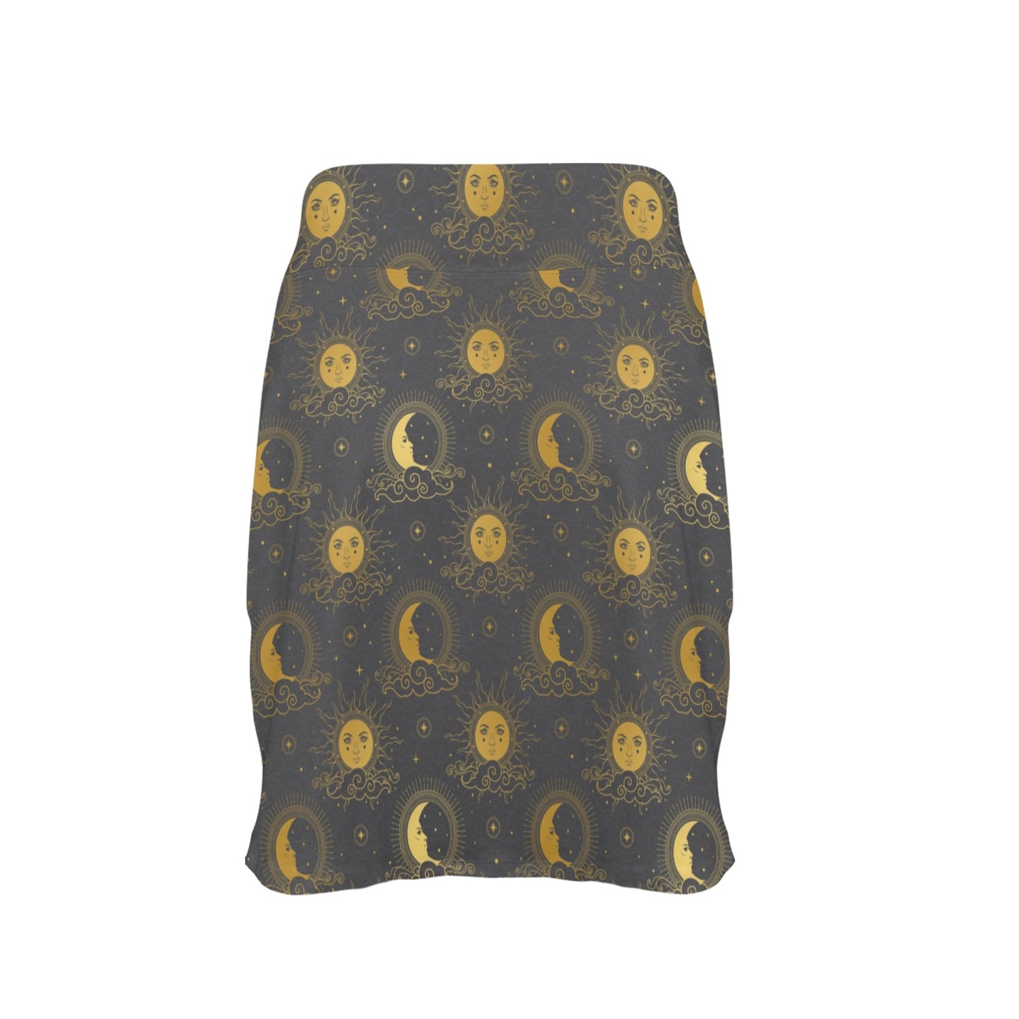Sun Moon Print Design LKS305 17" Golf & Pickleball Skort with Pockets
