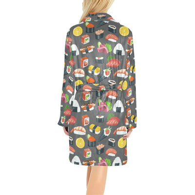 Sushi Print Design LKS302 Women's Fleece Robe