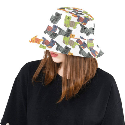 Skye Terriers Print Design LKS301 Unisex Bucket Hat