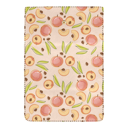 Peach Pattern Print Design A01 Women's Trifold Wallet