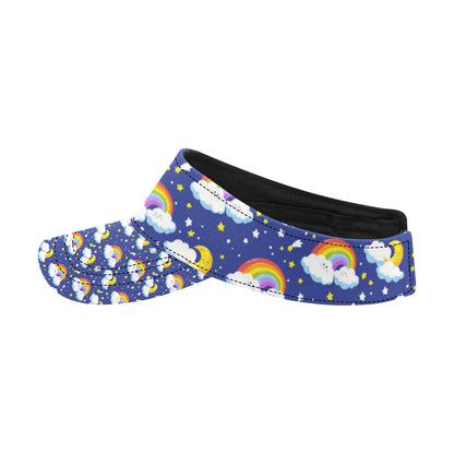 Rainbow Space Design Print Unisex Sun Visor