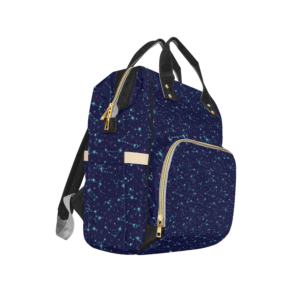 Constellation Pattern Print Design 01 Diaper Bag Backpack