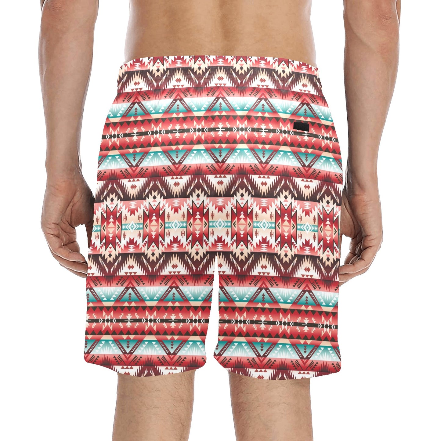 Aztec Western Style Print Pattern Men's Swim Trunks Beach Shorts