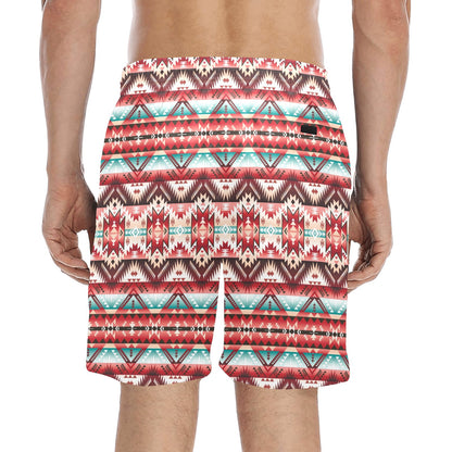Aztec Western Style Print Pattern Men's Swim Trunks Beach Shorts