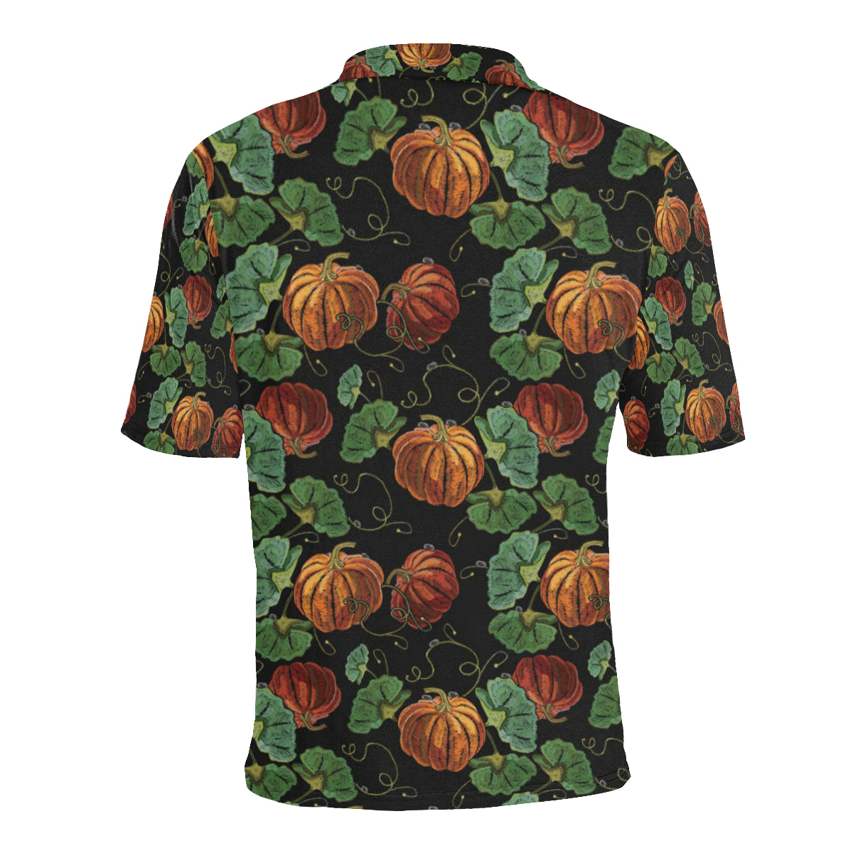Pumpkin Pattern Print Design A02 Men Polo Shirt